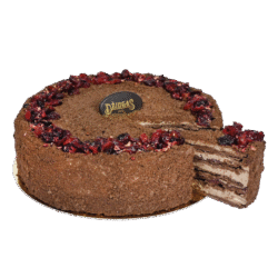 Šokoladinis tortas  ,,Napoleonas'' su sūriu ,,Džiugas''®, 1,4 kg +-0,018 kg