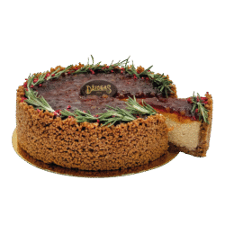 Tortas su sūriu ,,Džiugas''®, cinamonu ir karamelinėmis kriaušėmis, 1,5 kg +- 0,018 kg